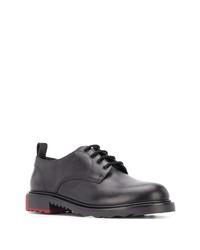 Chaussures derby en cuir noires Valentino Garavani