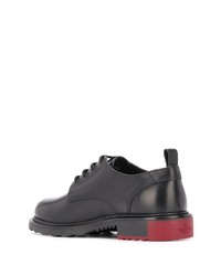 Chaussures derby en cuir noires Valentino Garavani