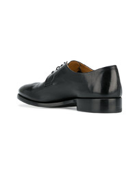 Chaussures derby en cuir noires Alberto Fasciani