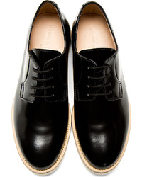 Chaussures derby en cuir noires