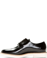 Chaussures derby en cuir noires