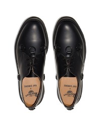 Chaussures derby en cuir noires Dr. Martens