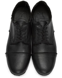Chaussures derby en cuir noires Y's