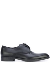Chaussures derby en cuir noires Z Zegna