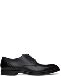 Chaussures derby en cuir noires Zegna