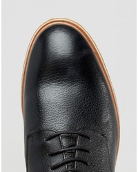 Chaussures derby en cuir noires Zign Shoes