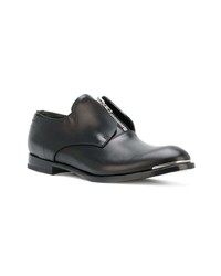 Chaussures derby en cuir noires Alexander McQueen