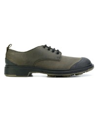 Chaussures derby en cuir olive Pezzol 1951