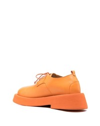 Chaussures derby en cuir orange Marsèll