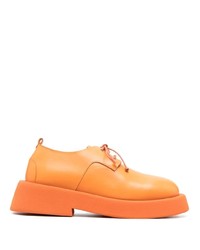 Chaussures derby en cuir orange Marsèll