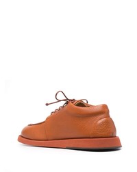 Chaussures derby en cuir orange Marsèll