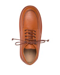 Chaussures derby en cuir orange Marsèll