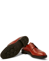Chaussures derby en cuir rouges John Lobb