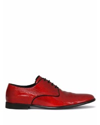 Chaussures derby en cuir rouges Dolce & Gabbana