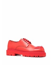 Chaussures derby en cuir rouges CamperLab