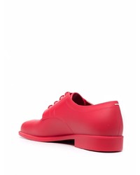 Chaussures derby en cuir rouges Maison Margiela