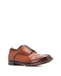 Chaussures derby en cuir tabac Officine Creative