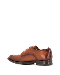 Chaussures derby en cuir tabac Officine Creative