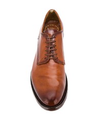 Chaussures derby en cuir tabac Officine Creative