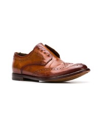 Chaussures derby en cuir tabac Officine Creative