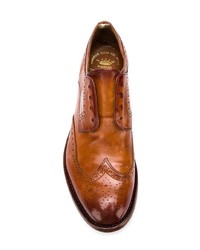 Chaussures derby en cuir tabac Officine Creative