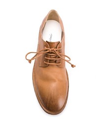 Chaussures derby en cuir tabac Marsèll