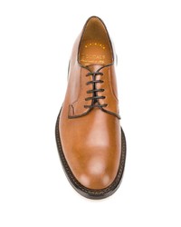 Chaussures derby en cuir tabac Doucal's