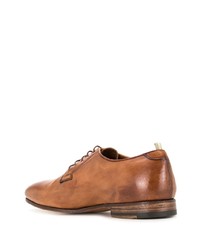 Chaussures derby en cuir tabac Officine Creative