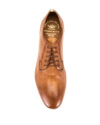 Chaussures derby en cuir tabac Officine Creative