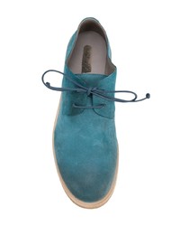 Chaussures derby en cuir turquoise Marsèll