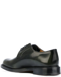 Chaussures derby en cuir vert foncé Church's