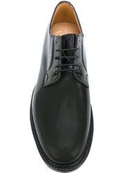 Chaussures derby en cuir vert foncé Church's