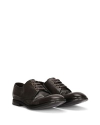 Chaussures derby en cuir vert foncé Dolce & Gabbana