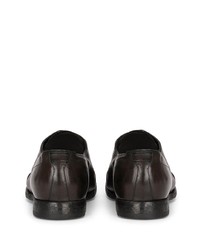 Chaussures derby en cuir vert foncé Dolce & Gabbana