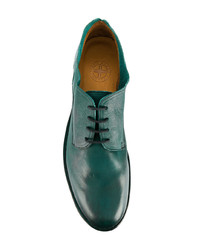 Chaussures derby en cuir vertes Fiorentini+Baker