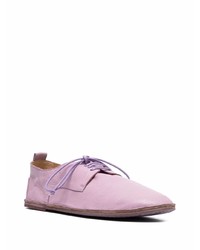 Chaussures derby en cuir violet clair Marsèll