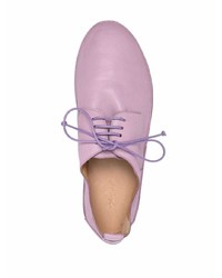 Chaussures derby en cuir violet clair Marsèll