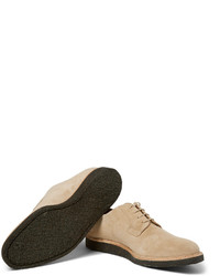 Chaussures derby en daim beiges Common Projects