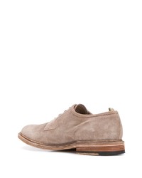 Chaussures derby en daim beiges Officine Creative