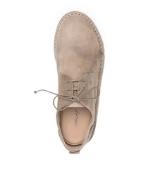 Chaussures derby en daim beiges Marsèll