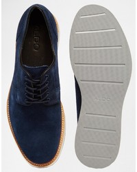 Chaussures derby en daim bleu marine Aldo