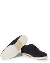 Chaussures derby en daim bleu marine Mr. Hare