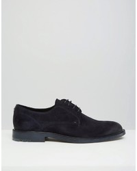 Chaussures derby en daim bleu marine Boss Orange