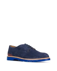 Chaussures derby en daim bleu marine PS Paul Smith