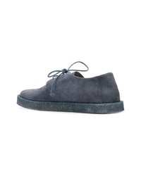 Chaussures derby en daim bleu marine Marsèll