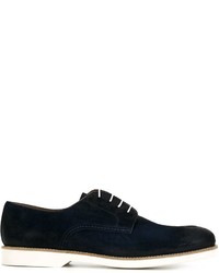 Chaussures derby en daim bleu marine Doucal's