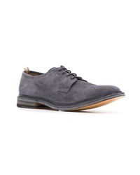 Chaussures derby en daim bleu marine Officine Creative