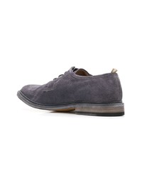 Chaussures derby en daim bleu marine Officine Creative