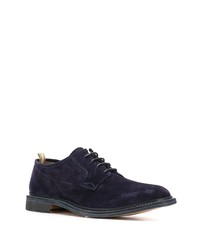 Chaussures derby en daim bleu marine Officine Creative