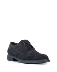 Chaussures derby en daim bleu marine BOSS